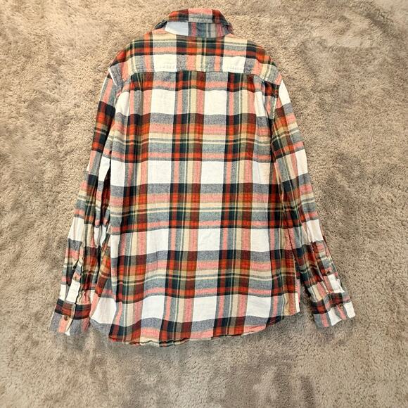 Crewcuts Boys Button Down Up Flannel Plaid Shirt 14 Fall Colors - Picture 4 of 8